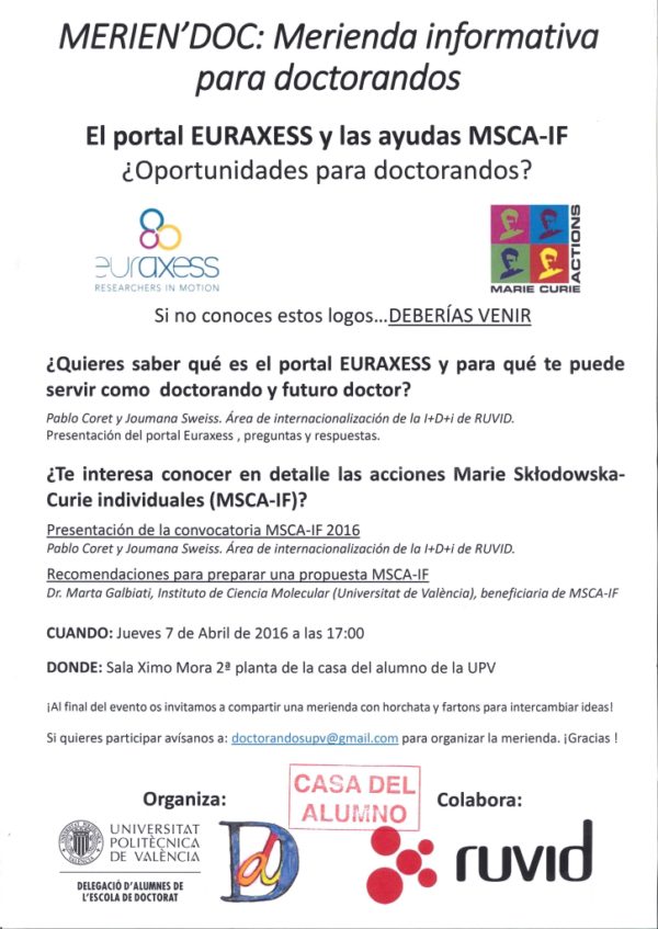 Merienda informativa doctorandos